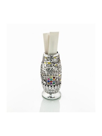 Silver Plated Gold Accents Toothpick Holder Jer... | Table Decorations
