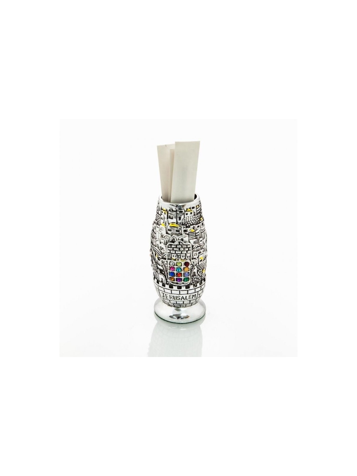Silver Plated Gold Accents Toothpick Holder Jer... | Table Decorations