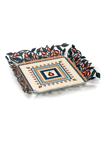 Plateau décoratif Dorit Judaica avec C... | Cadeaux de Roch Hachana