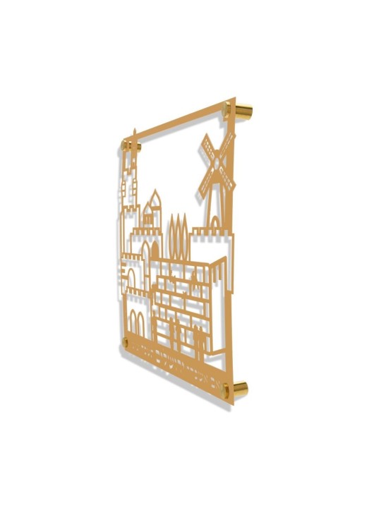 Dorit Judaica Petite plaque murale découpée... | Lettres flottantes par Dorit