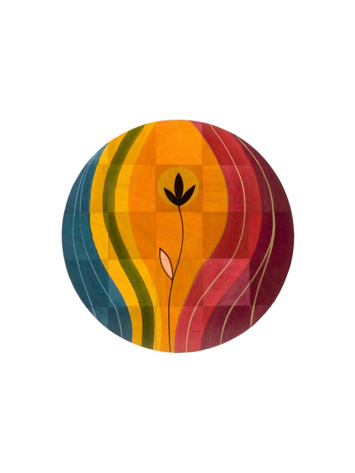Tapis de sol rond Sunset par Kakadu Art | Décorations de maison