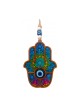 Tenture murale Hamsa en bois pour la protection contre les mauvais yeux... | Tentures murales