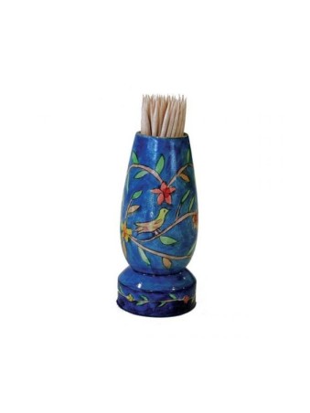 Support cure-dents en bois coloré Yair Emanuel avec... | Décorations de table