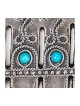 Hamsa murale antique plaquée argent avec perles colorées... | Hamsa en métal