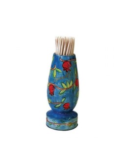 Support cure-dents en bois coloré Yair Emanuel avec... | Décorations de table