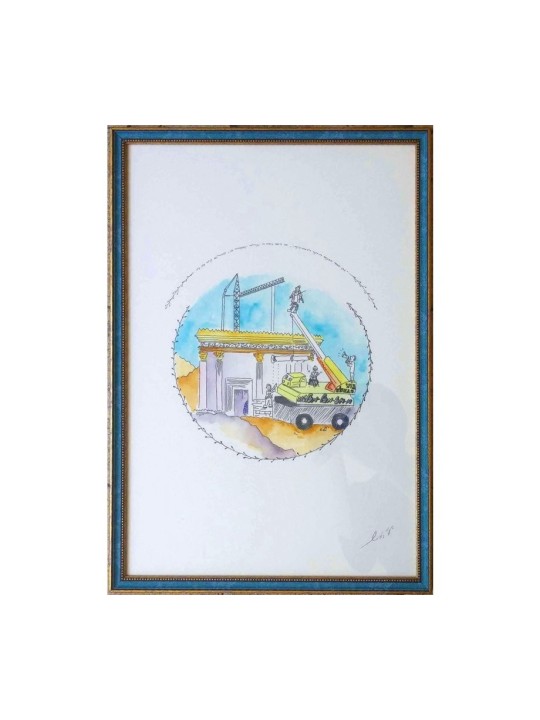 YehuditsArt גחמני עיצוב קיר בעבודת יד... | מתנה יהודית מישראל