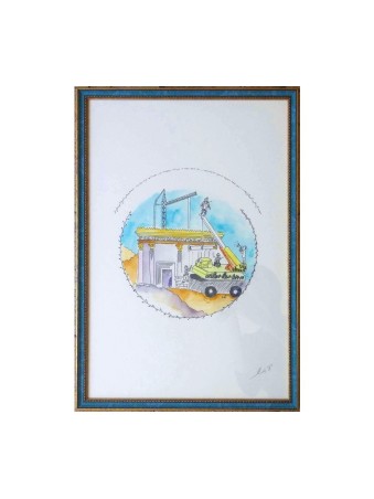 YehuditsArt Décoration murale fantaisiste faite à la main... | Cadeau juif d'Israël