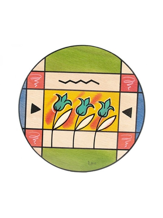 Three Tulip Placemat עגול מאת Kakadu | קישוטי שולחן