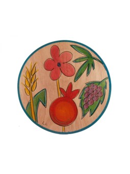 Set de table rond Plantes sacrées par Kakadu Art | Décorations de table