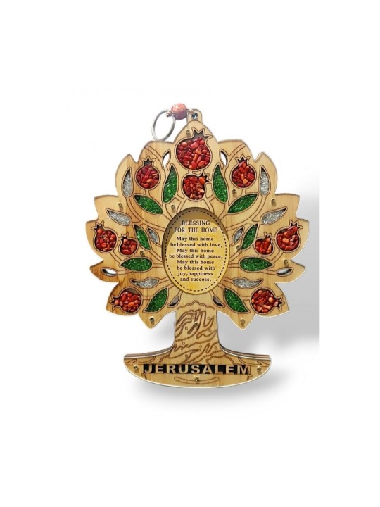 Wood Wall Hanging Colorful Tree of Life with Leafy ... | Wall Hangings