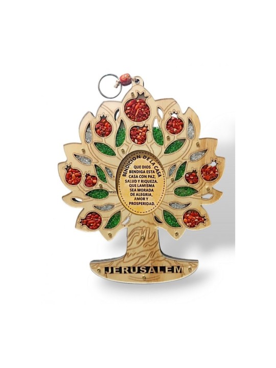 Wood Wall Hanging Colorful Tree of Life with Leafy ... | Wall Hangings