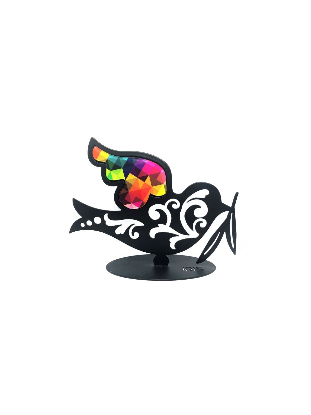 Iris Design Table or Shelf Sculpture Colorful D... | Table Decorations