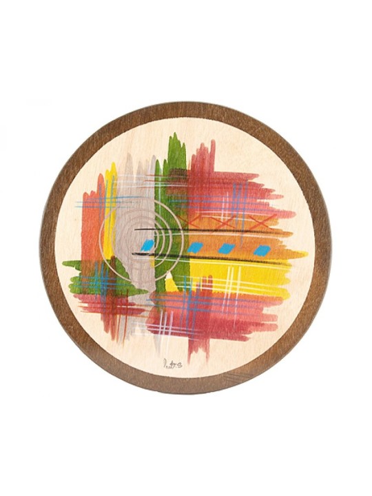 Set de table rond abstrait par Kakadu Art | Décorations de table