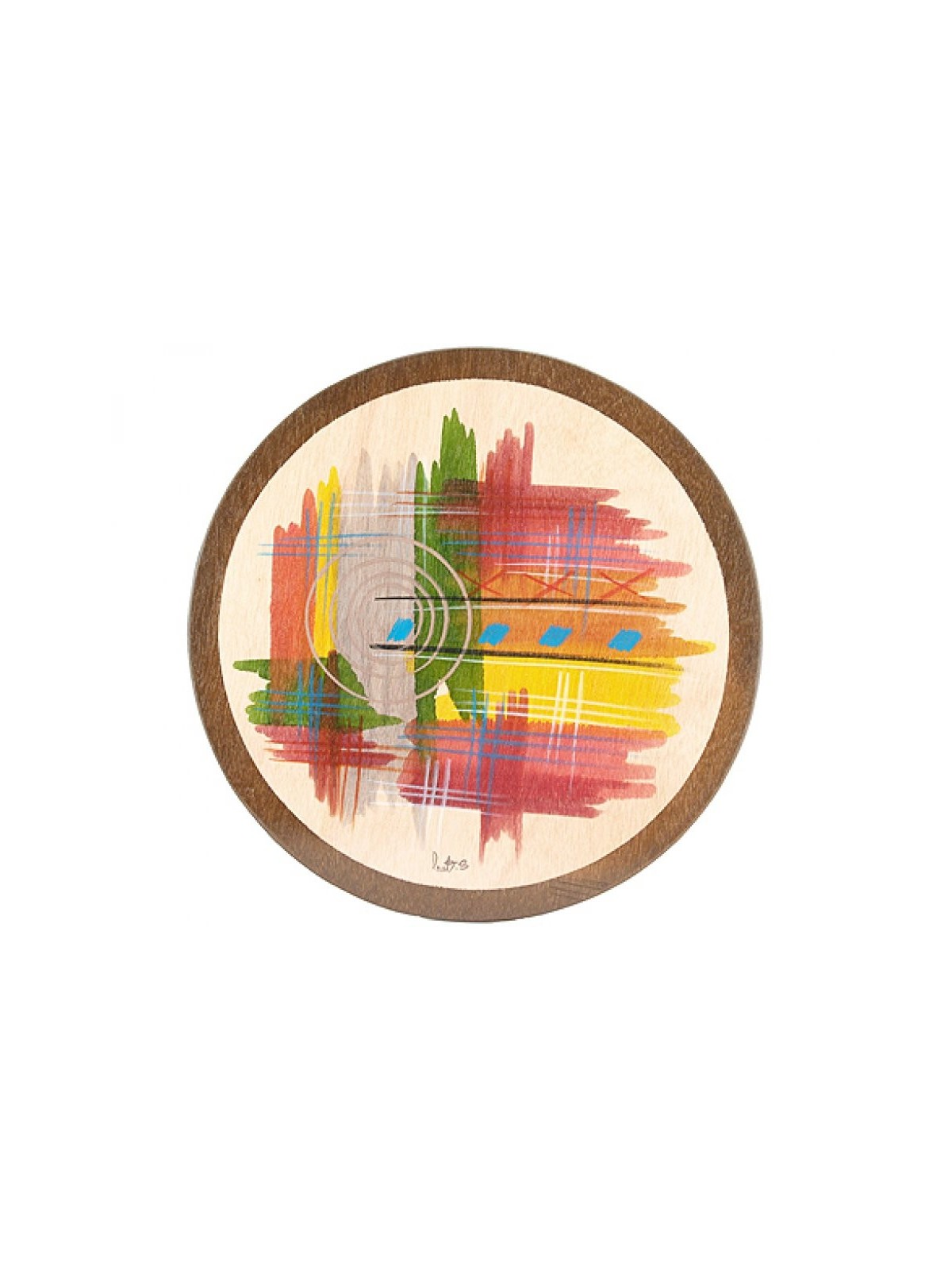 Set de table rond abstrait par Kakadu Art | Décorations de table