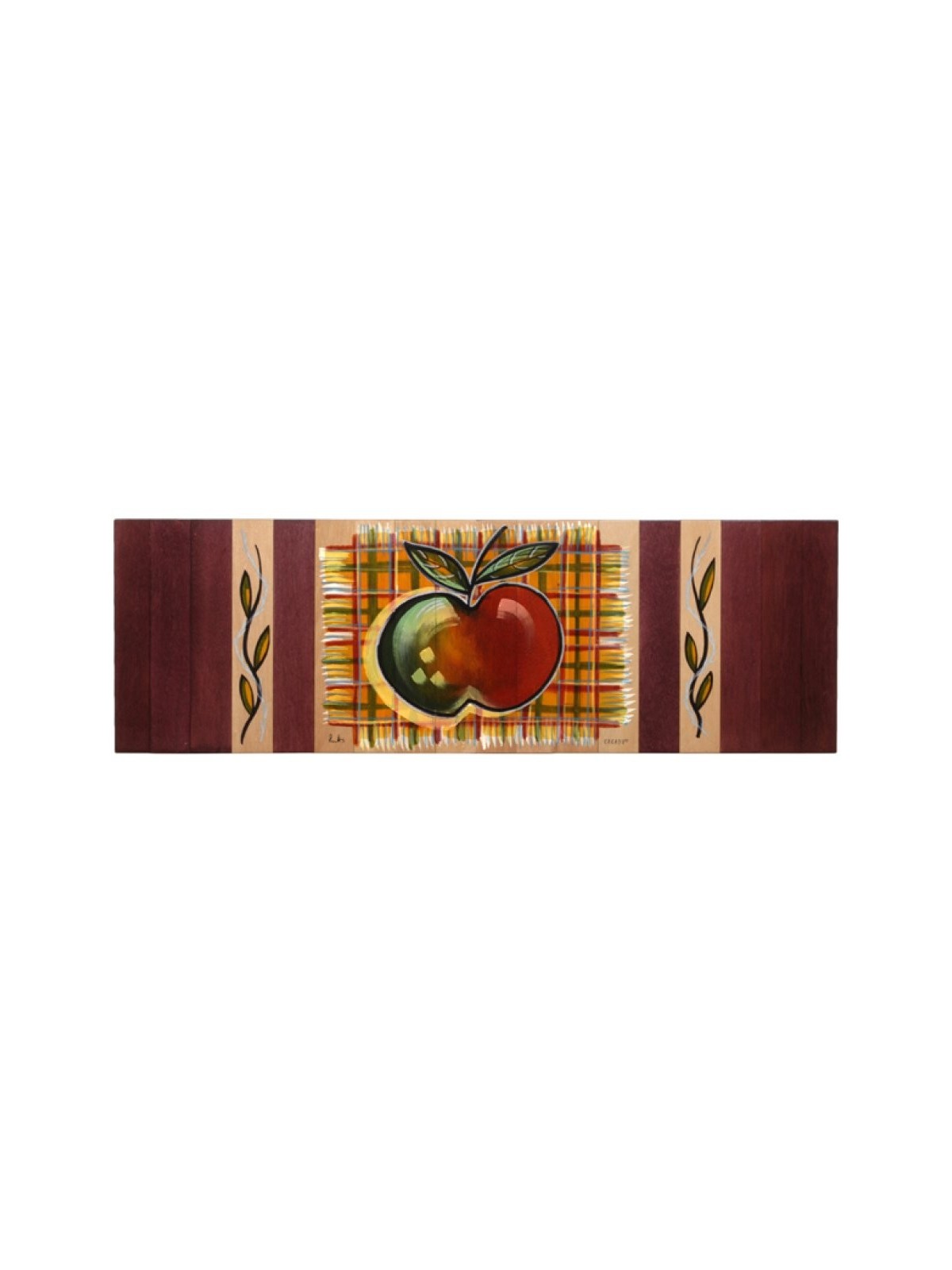 Kakadu Art Chemin de table en bois peint à la main App... | Cadeaux de Roch Hachana