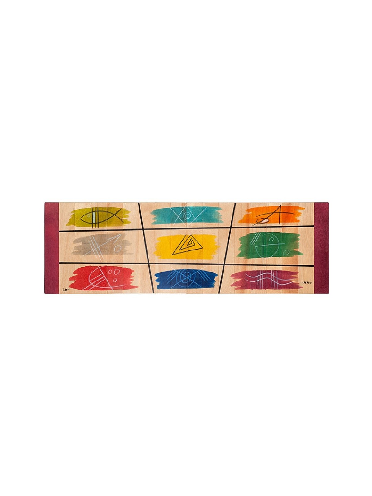 שולחן ראנר דומינו מאת Kakadu Art | קישוטי שולחן