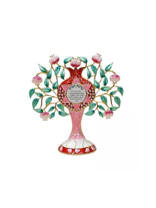Gleaming Free Standing Enamel Pomegranate Tree ... | Table Decorations