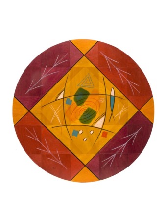 Tapis de sol rond Dream Field par Kakadu Art | Décorations de maison