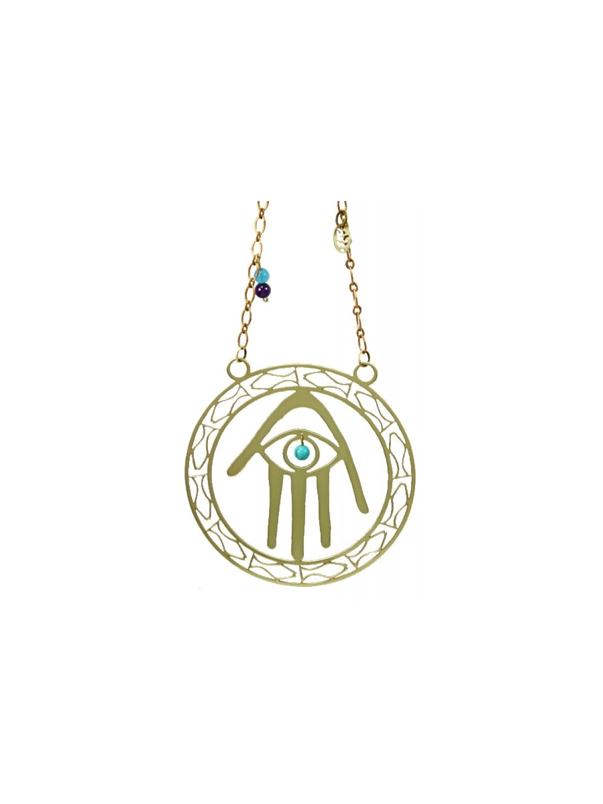 Shraga Landesman Brass Wall Hanging Hamsa Hand ... | House Decorations