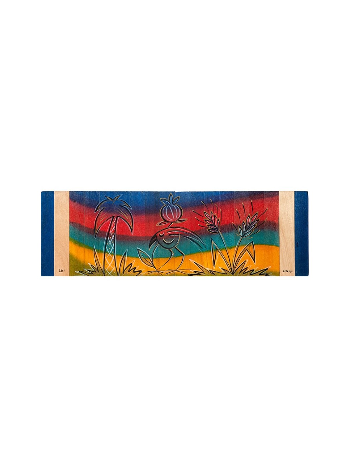 Chemin de table arc-en-ciel par Kakadu Art | Décorations de table