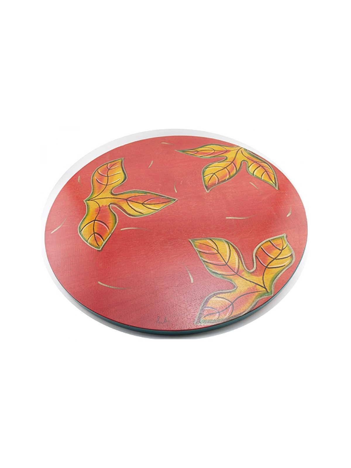 Lazy Susan Feuilles rouges par Kakadu Art | Décorations de table