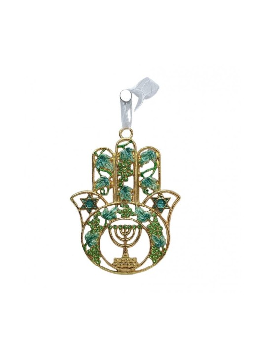 Brillant Hamsa Tenture murale Menorah Étoile de David et... | Tentures murales