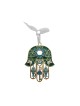 Gleaming Hamsa Wall Hanging Fish Key Dove Star of Dav... | Metal Hamsa