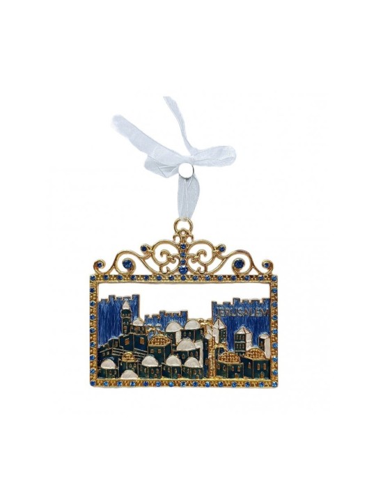 Gleaming Wall Decoration Jerusalem Images in Frame ... | Wall Hangings