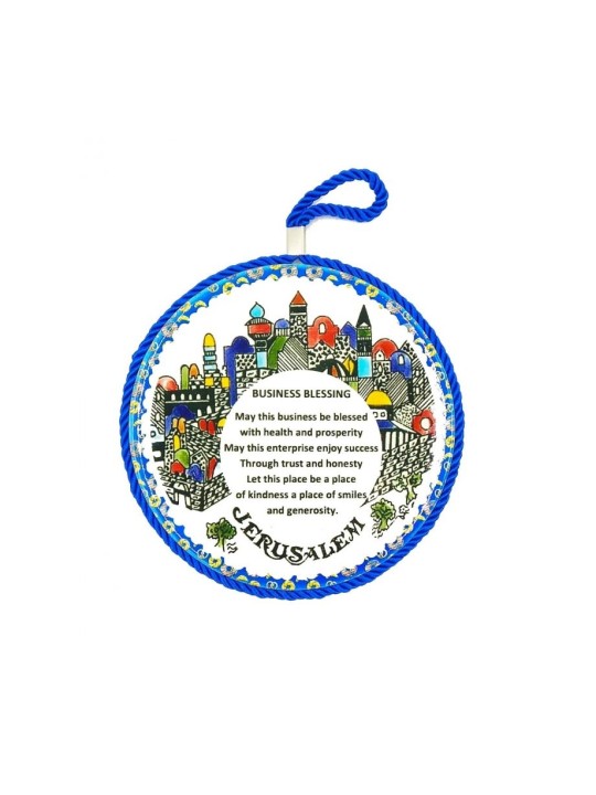 Armenian Art Wall Plaque with Jerusalem Images and... | Misc Blessings