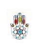 Hamsa mural en céramique avec motif Chai oriental | Décorations de table