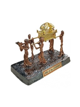 Sculpture de l'arche sacrée du souffleur de Shofar portée sur des poteaux %9... | Figurines