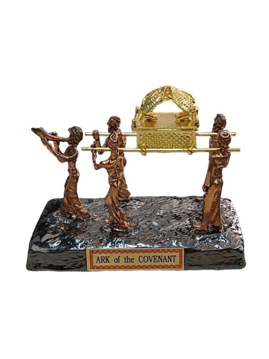 Sculpture of Shofar Blower Holy Ark Carried on Poles %9... | Figurines