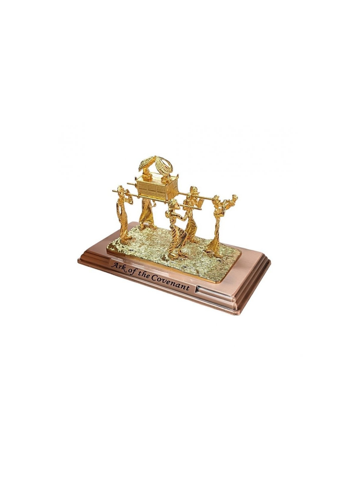 Sculpture de l'Arche Sainte portée sur des poteaux avec un shofar Bl... | Figurines