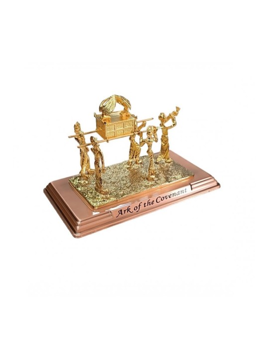 Sculpture de l'Arche Sainte portée sur des poteaux avec un shofar Bl... | Figurines