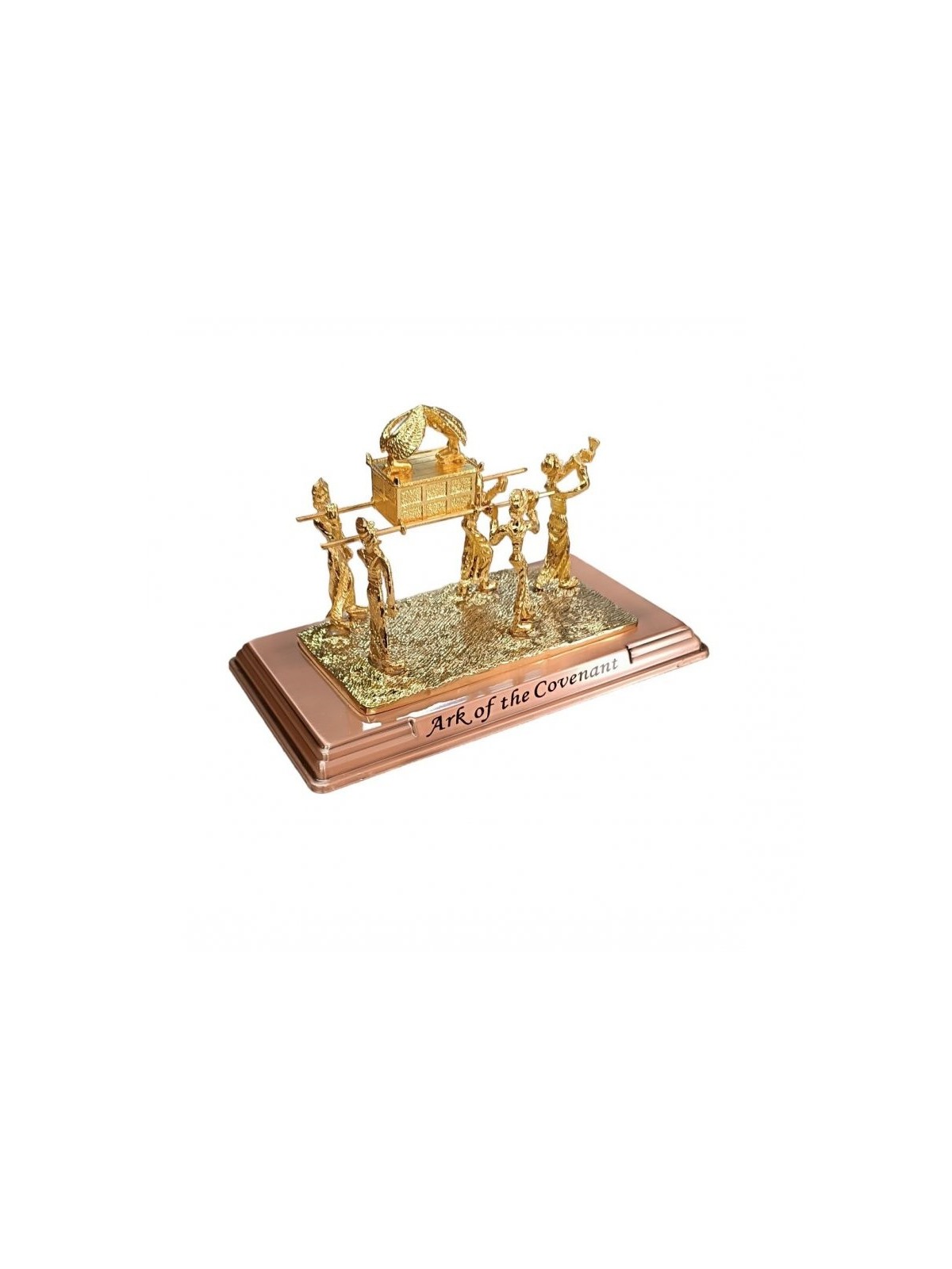 Sculpture de l'Arche Sainte portée sur des poteaux avec un shofar Bl... | Figurines