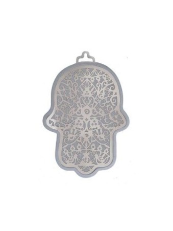 Yair Emanuel Wall Hamsa Overlay of Cutout Pomeg... | Hamsas par Emanuel