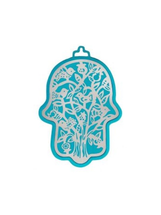 Yair Emanuel Mur Hamsa Superposition d'Arbre Découpé... | Hamsas par Emanuel