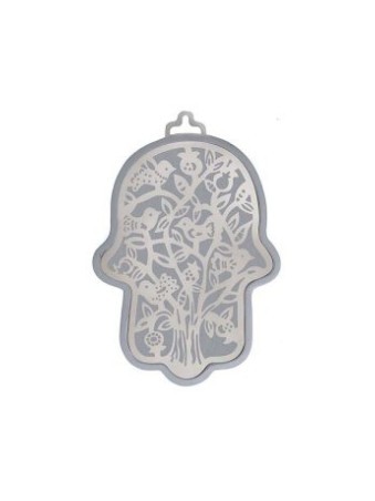 Yair Emanuel Wall Hamsa Overlay of Cutout Tree ... | Hamsas by Emanuel