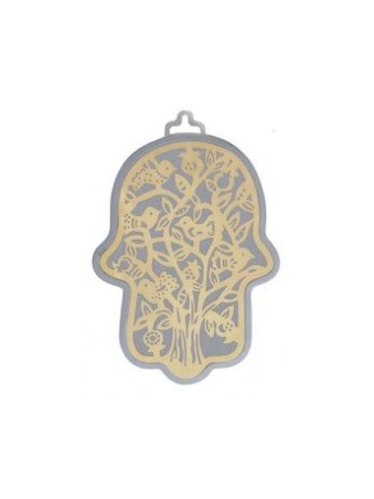 Yair Emanuel Wall Hamsa Overlay of Cutout Tree ... | Hamsas by Emanuel