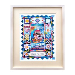 Dvora Black Hand finished Colorful Print Noah... | Kids Games and Toys