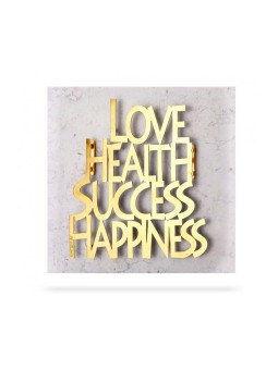 Dorit Judaica Wall Plaque with Gold Pla... | Floating Letters by Dorit