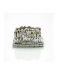 Silver Plated with Gold Accents Business Card H... | Table Decorations