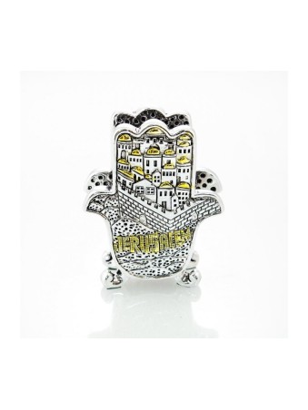 Porte-cartes de visite plaqué argent avec détails dorés... | Décorations de table
