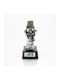 Petite figurine sur socle en bois Moïse et les dix commandements | Figurines
