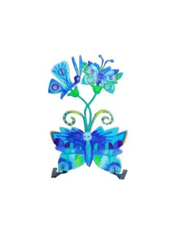 Petite Table Debout Sculpture Yair Emanuel Bleu... | Décorations de table