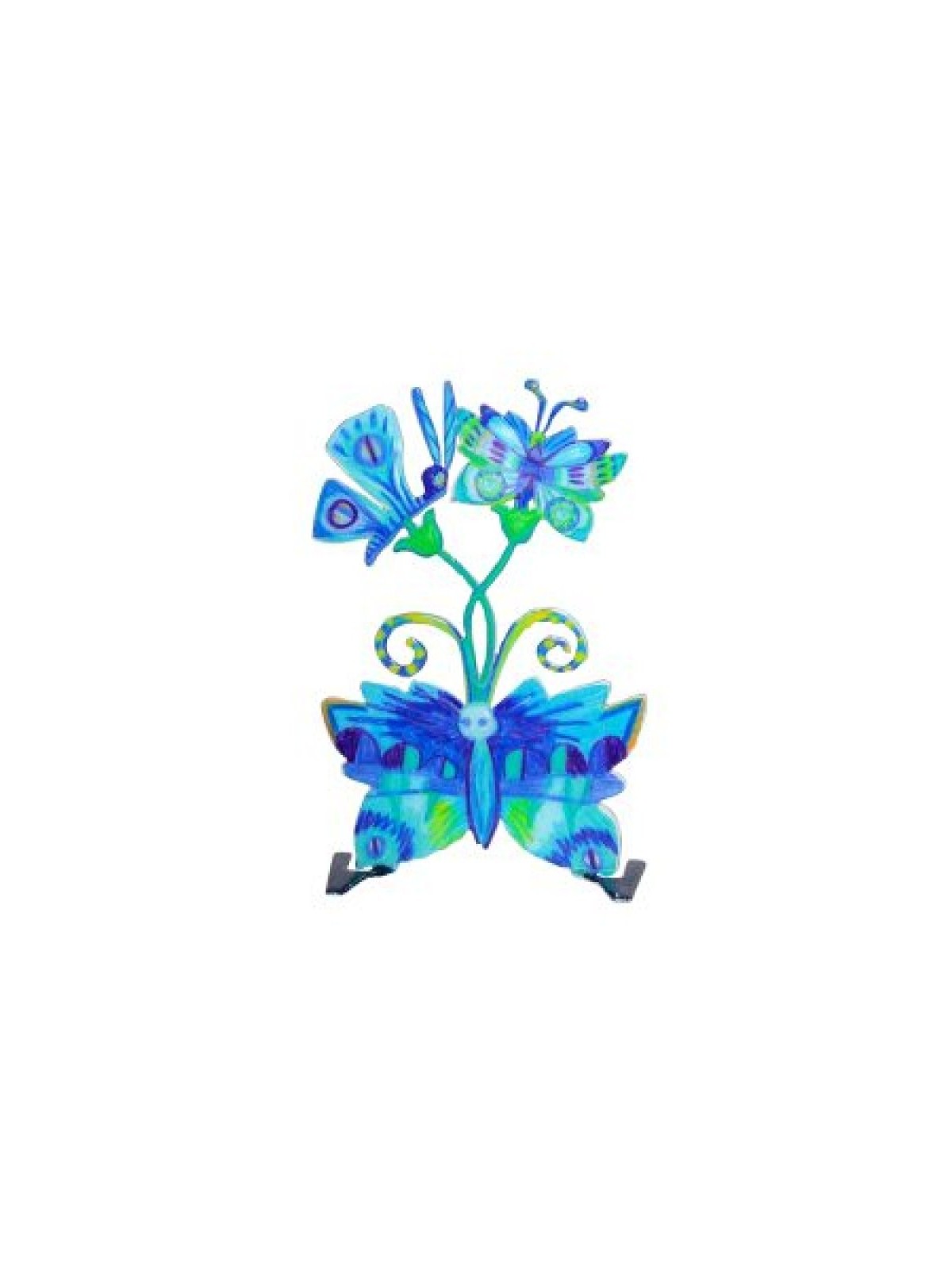 Petite Table Debout Sculpture Yair Emanuel Bleu... | Décorations de table
