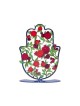 Yair Emanuel Hamsa Sculpture on Stand Red Pomeg... | Table Decorations