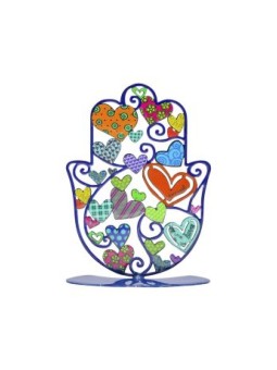 Yair Emanuel Petite Sculpture Hamsa sur Pied Col... | Décorations de table