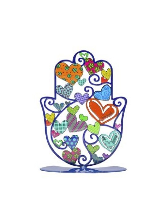 Yair Emanuel Petite Sculpture Hamsa sur Pied Col... | Décorations de table