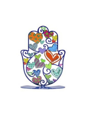 Yair Emanuel Petite Sculpture Hamsa sur Pied Col... | Décorations de table